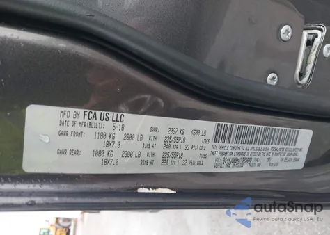 2018 Jeep Compass Altitude 4X4 z USA, uszkodzony, nr VIN 3C4NJDBBXJT325638